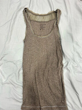 American Eagle Brown Ribbed Tank Top